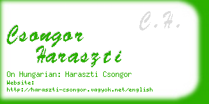 csongor haraszti business card